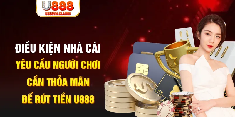 Điều kiện nhà cái yêu cầu người chơi cần thỏa mãn để rút tiền U888 Điều kiện nhà cái yêu cầu người chơi cần thỏa mãn để rút tiền U888